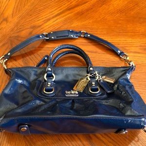 Coach Patent Blue Bag